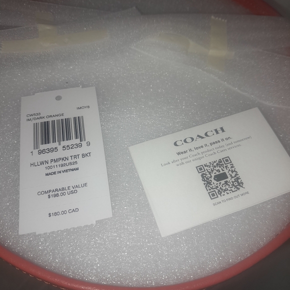 NEW Caoch Halloween Pumpkin Trick Or Treat Bucket NWT - Picture 9 of 11